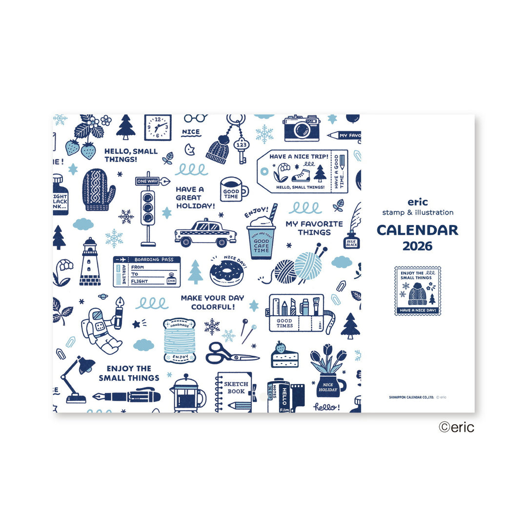 Shinnippon  Eric Small Things Wall Calendar