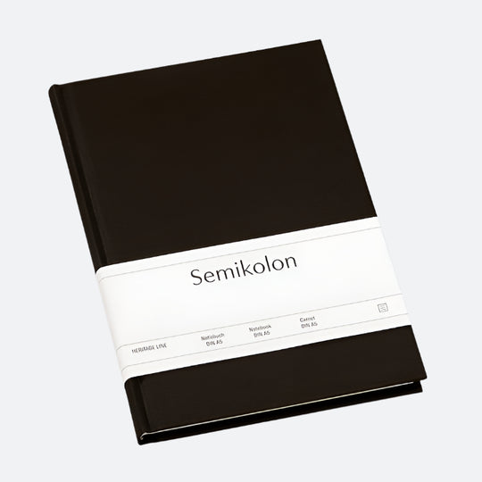 Semikolon Heritage Line Notebook Classic A5- Black