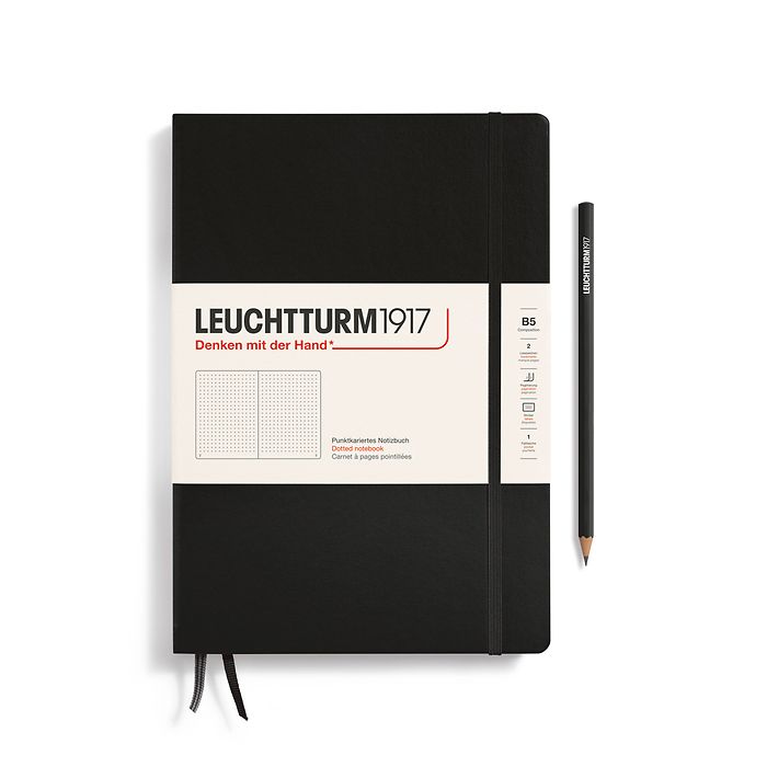 Leuchtturm1917 Notebooks Hardcover Composition B5 - Black