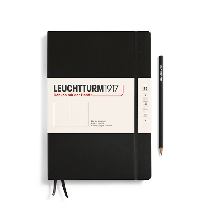 Leuchtturm1917 Notebooks Hardcover Composition B5 - Black