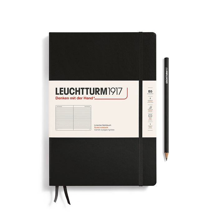 Leuchtturm1917 Notebooks Hardcover Composition B5 - Black