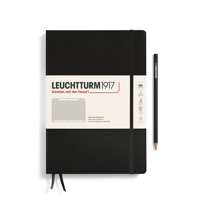 Leuchtturm1917 Notebooks Hardcover Composition B5 - Black