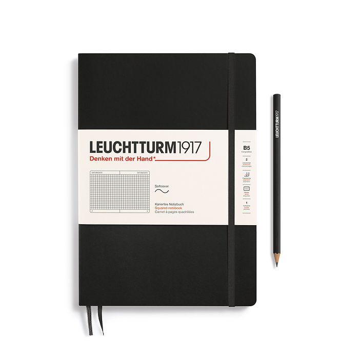 Leuchtturm1917 Notebooks Softcover Composition B5 - Black
