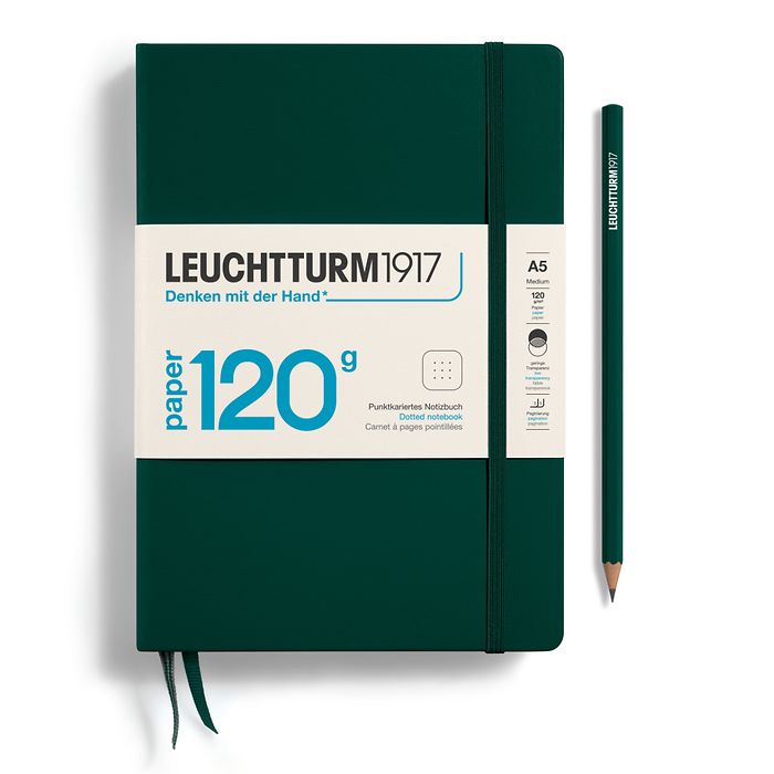 Leuchtturm1917 A5 Medium 120g Notebook - Forest Green