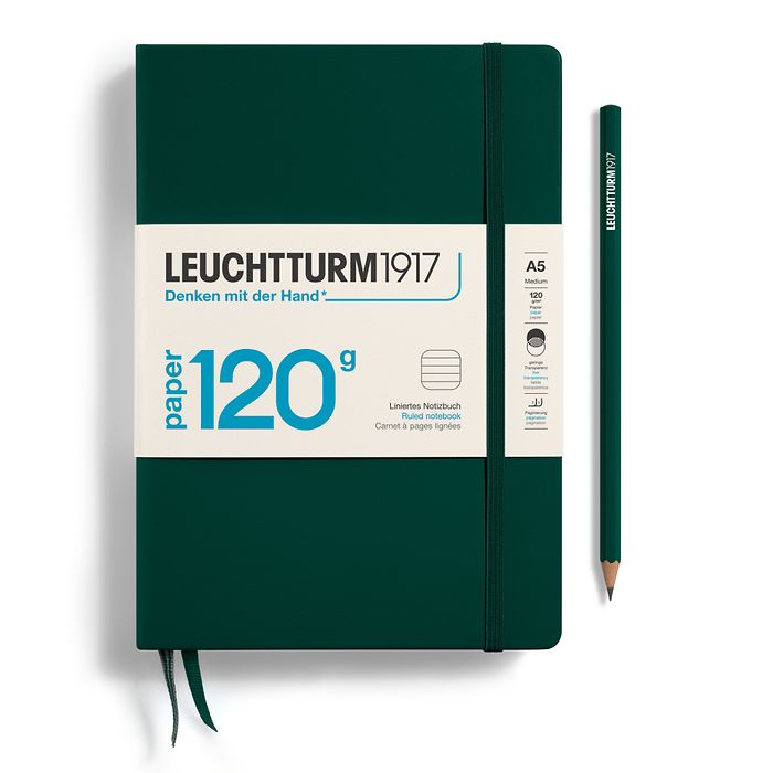 Leuchtturm1917 A5 Medium 120g Notebook - Forest Green