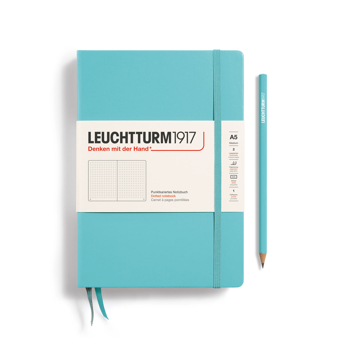 Leuchtturm1917 Notebook A5 Medium - Aquamarine