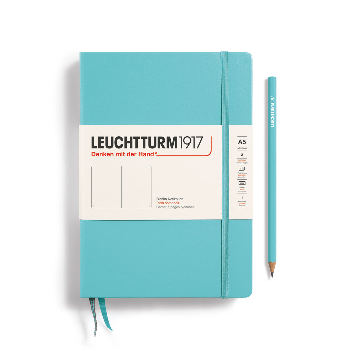 Leuchtturm1917 Notebook A5 Medium - Aquamarine