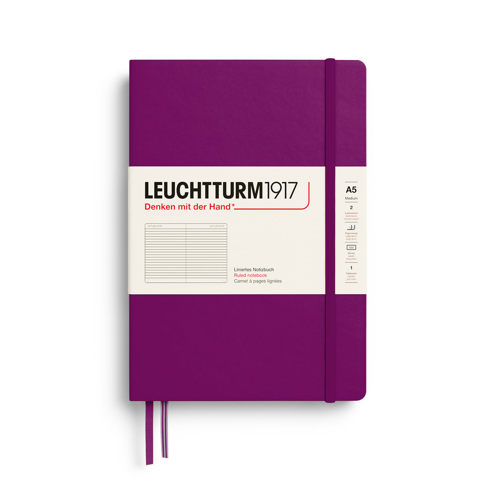 Leuchtturm1917 │  2027 Colours Notebook Medium Hardcover A5 - Burgundy
