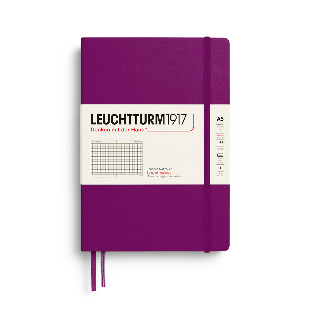 Leuchtturm1917 │  2027 Colours Notebook Medium Hardcover A5 - Burgundy