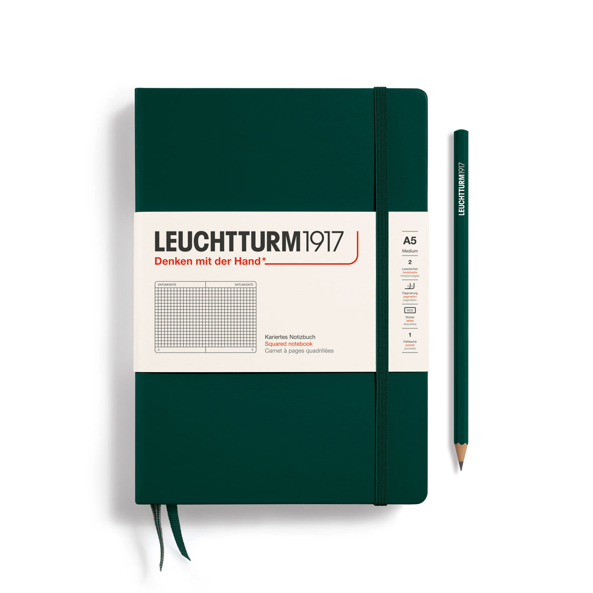 Leuchtturm1917 A5 Medium Hardcover - Forest Green – Toronto Pen Shoppe