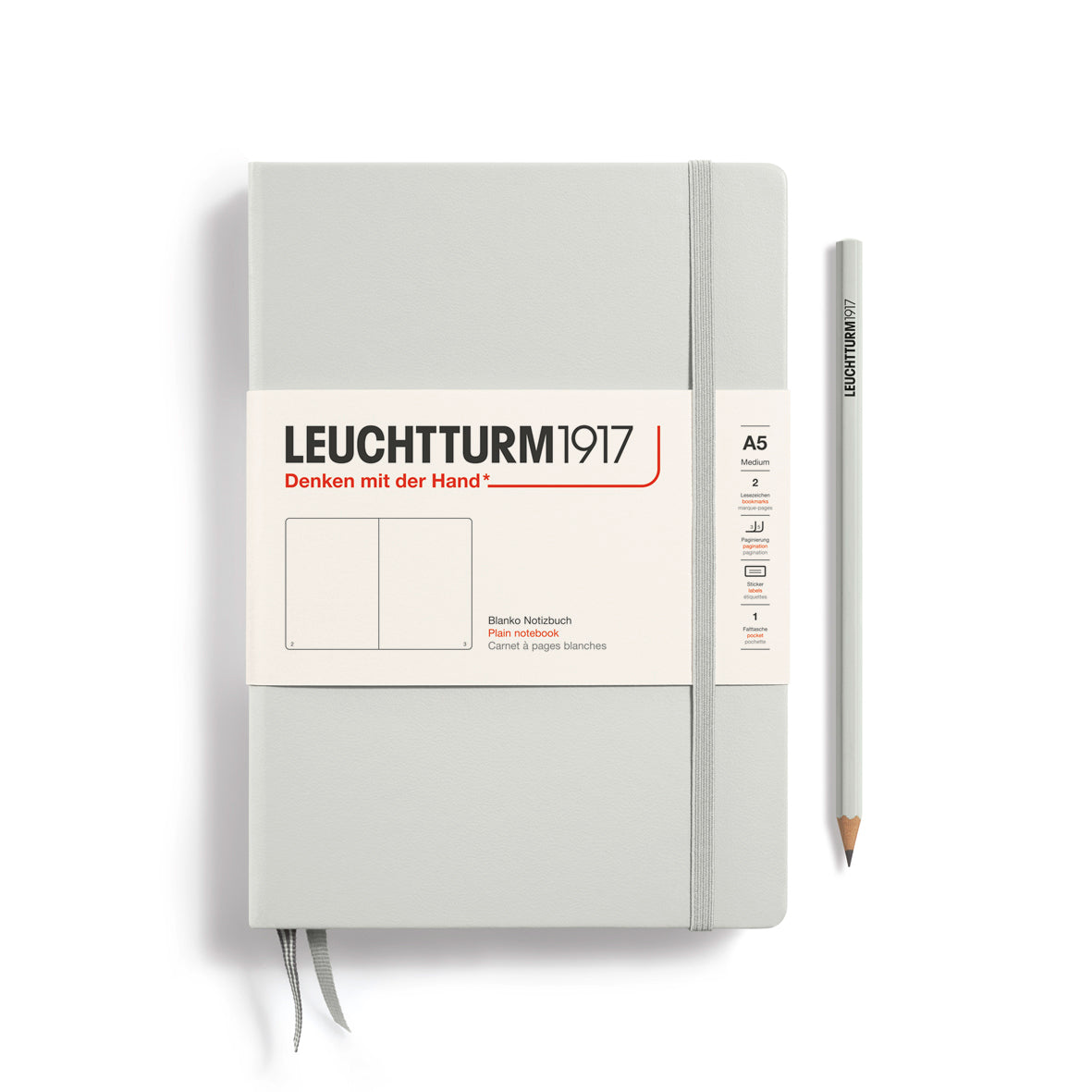 Leuchtturm1917 A5 Medium Hardcover - Light Grey