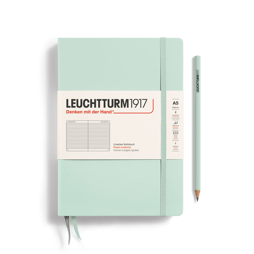 Leuchtturm1917 A5 Medium Hardcover - Mint Green