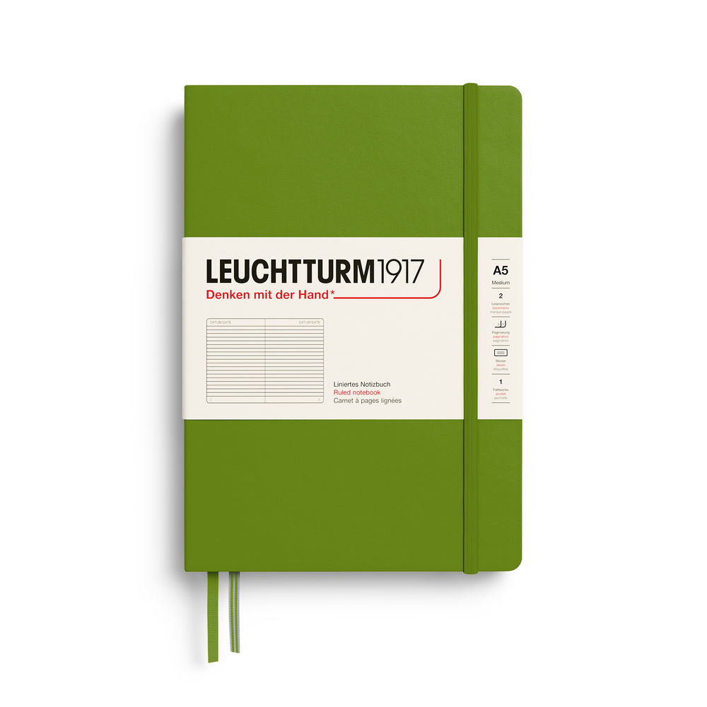 Leuchtturm1917 │  2027 Colours Notebook Medium Hardcover A5 - Moss