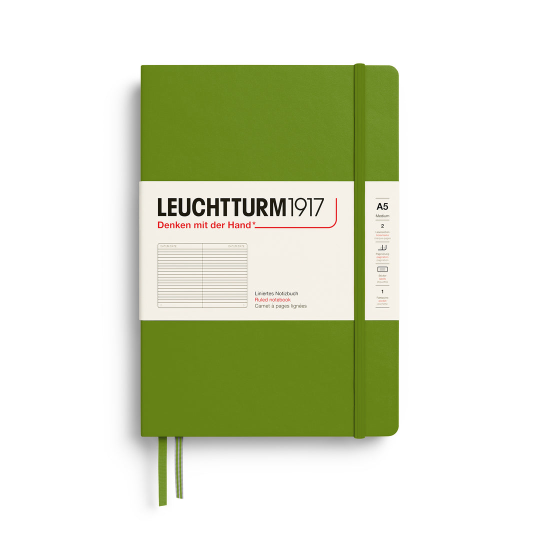 Leuchtturm1917 │  2027 Colours Notebook Medium Hardcover A5 - Moss