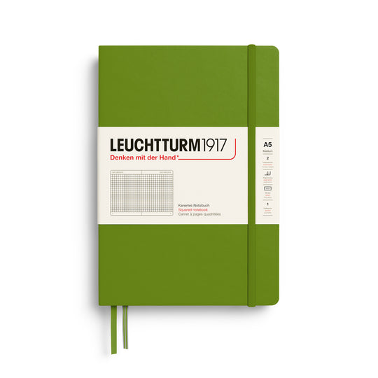 Leuchtturm1917 │  2027 Colours Notebook Medium Hardcover A5 - Moss