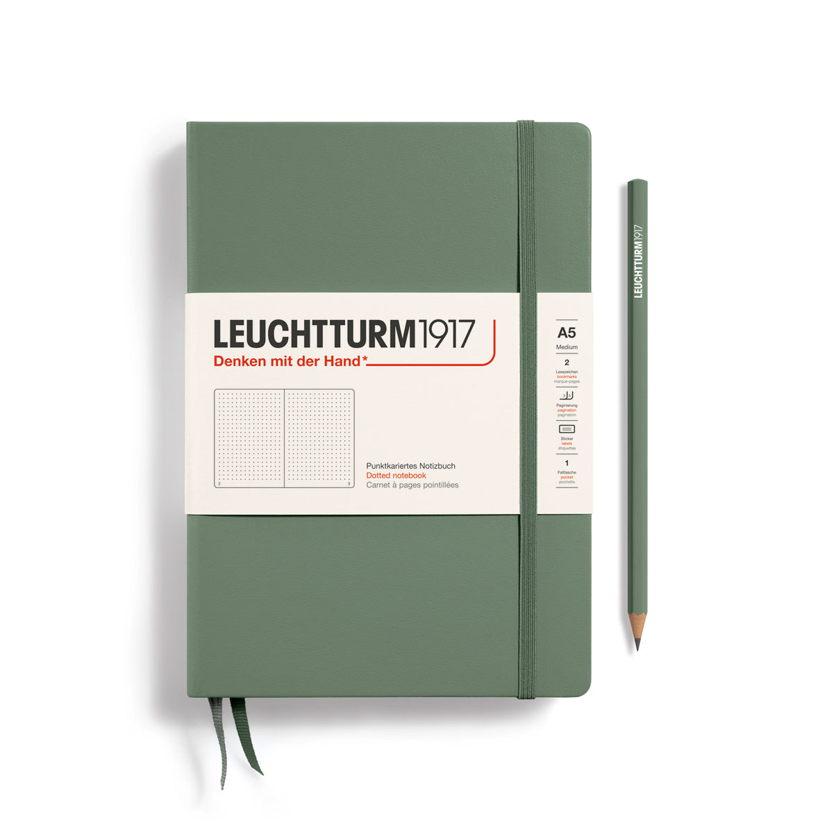 Leuchtturm1917 Notebook A5 Medium - Olive