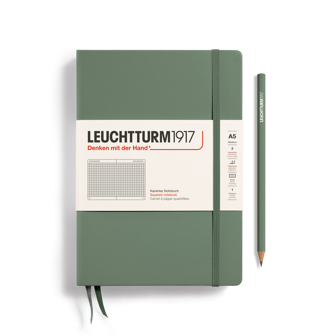 Leuchtturm1917 Notebook A5 Medium - Olive