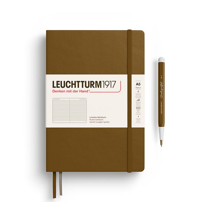 Leuchtturm1917 Notebook Hardcover A5 - Spice Brown