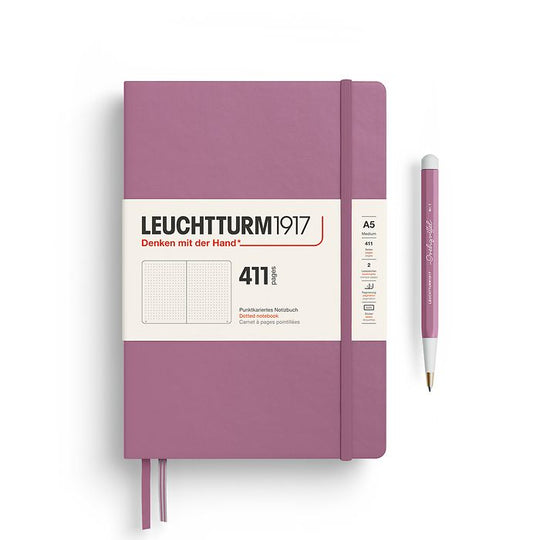 Leuchtturm1917 Notebook 411 Medium A5 Hardcover - Dusty Rose