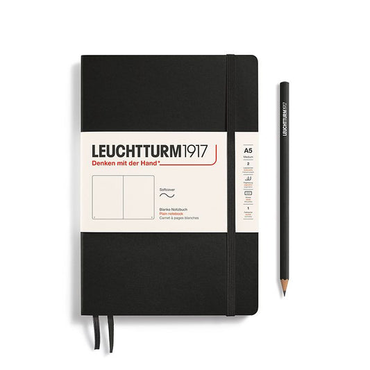 Leuchtturm1917 Notebooks Softcover Medium A5 - Black