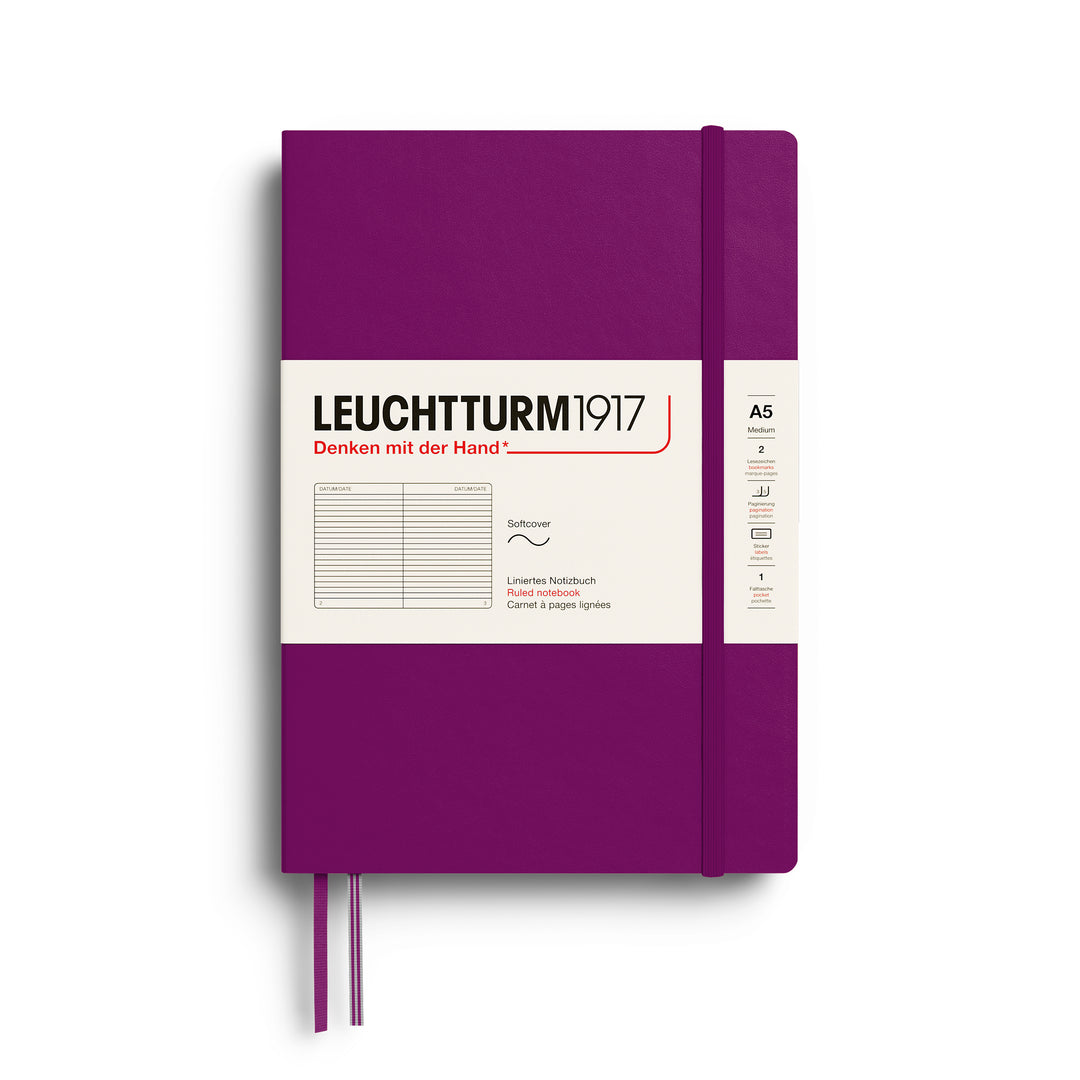 Leuchtturm1917 │  2027 Colours Notebook Medium Soft Cover A5 -Burgundy