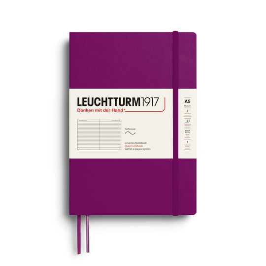 Leuchtturm1917 │  2027 Colours Notebook Medium Soft Cover A5 -Burgundy