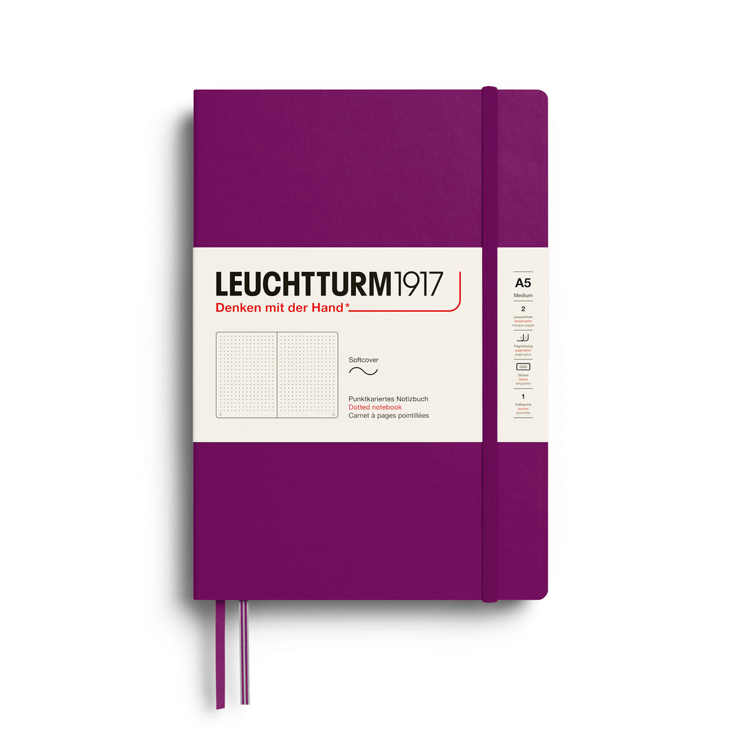 Leuchtturm1917 │  2027 Colours Notebook Medium Soft Cover A5 -Burgundy