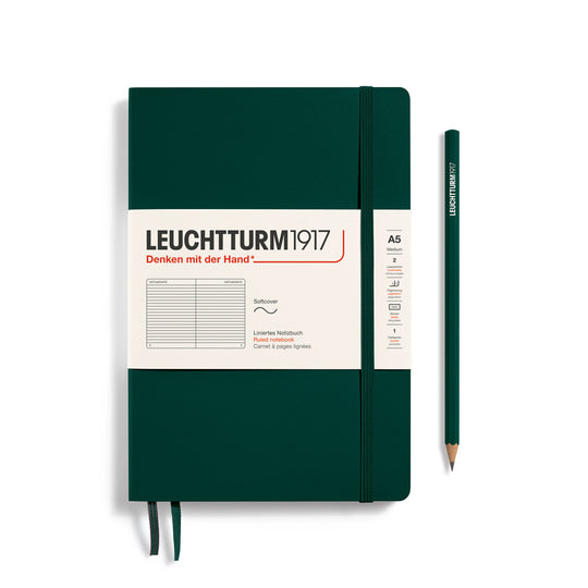 Leuchtturm1917 A5 Softcover Medium - Forest Green