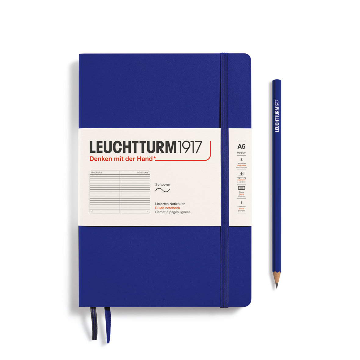 Leuchtturm1917 A5 Medium Softcover - Ink