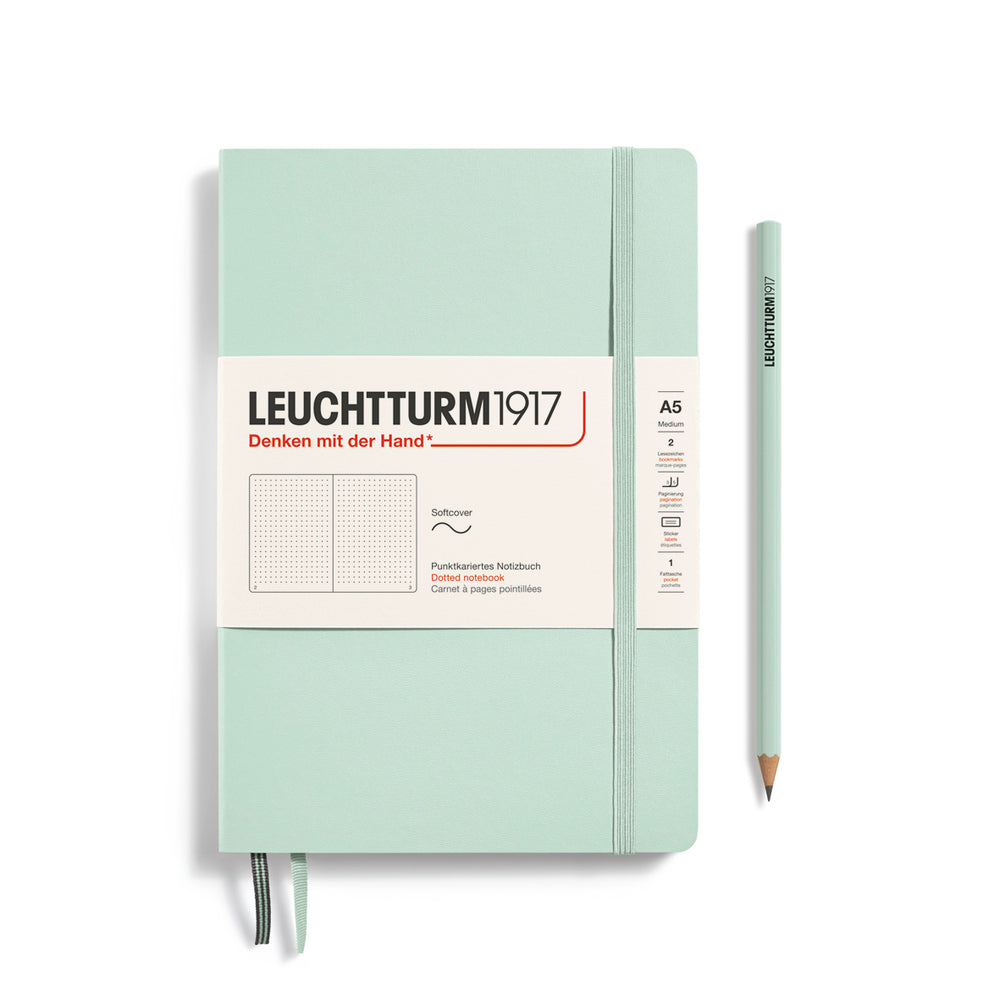 Leuchtturm1917 A5 Softcover Medium - Mint Green