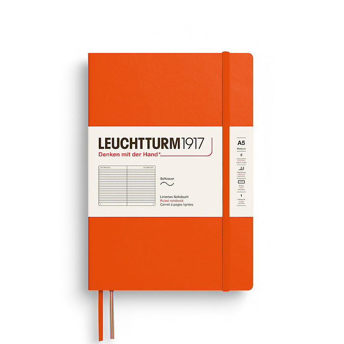 Leuchtturm1917 Notebook A5 Medium Softcover - Pumpkin