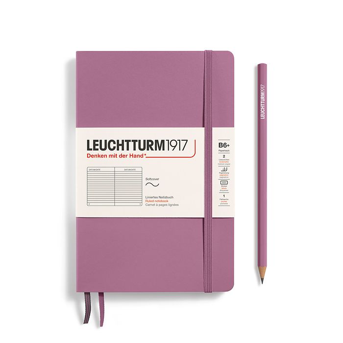 LEUCHTTURM1917 Paperback Notebook B6+ Softcover -  Dusty Rose
