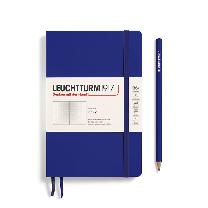LEUCHTTURM1917 Paperback Notebook B6+ Softcover -  Ink