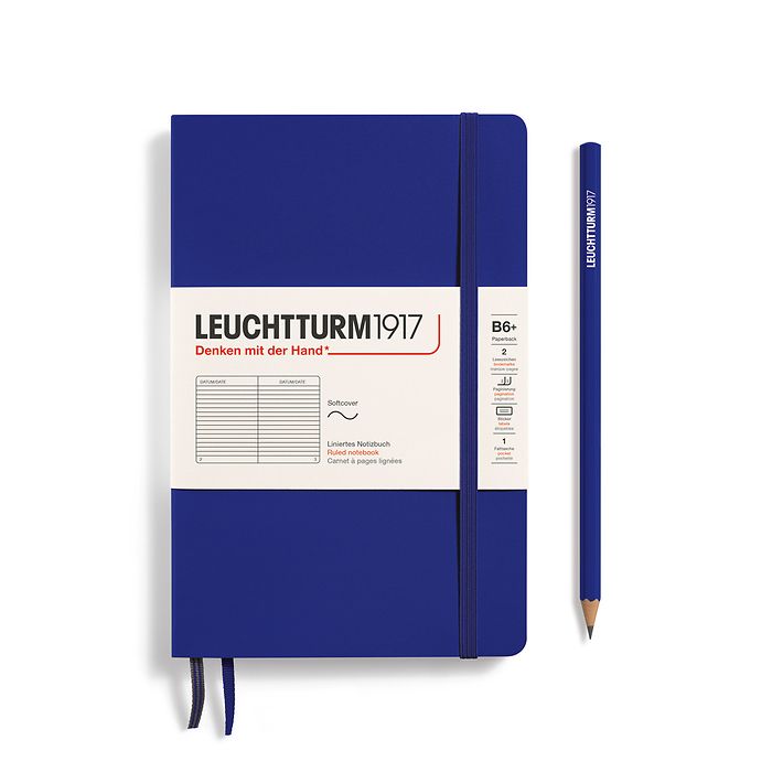LEUCHTTURM1917 Paperback Notebook B6+ Softcover -  Ink