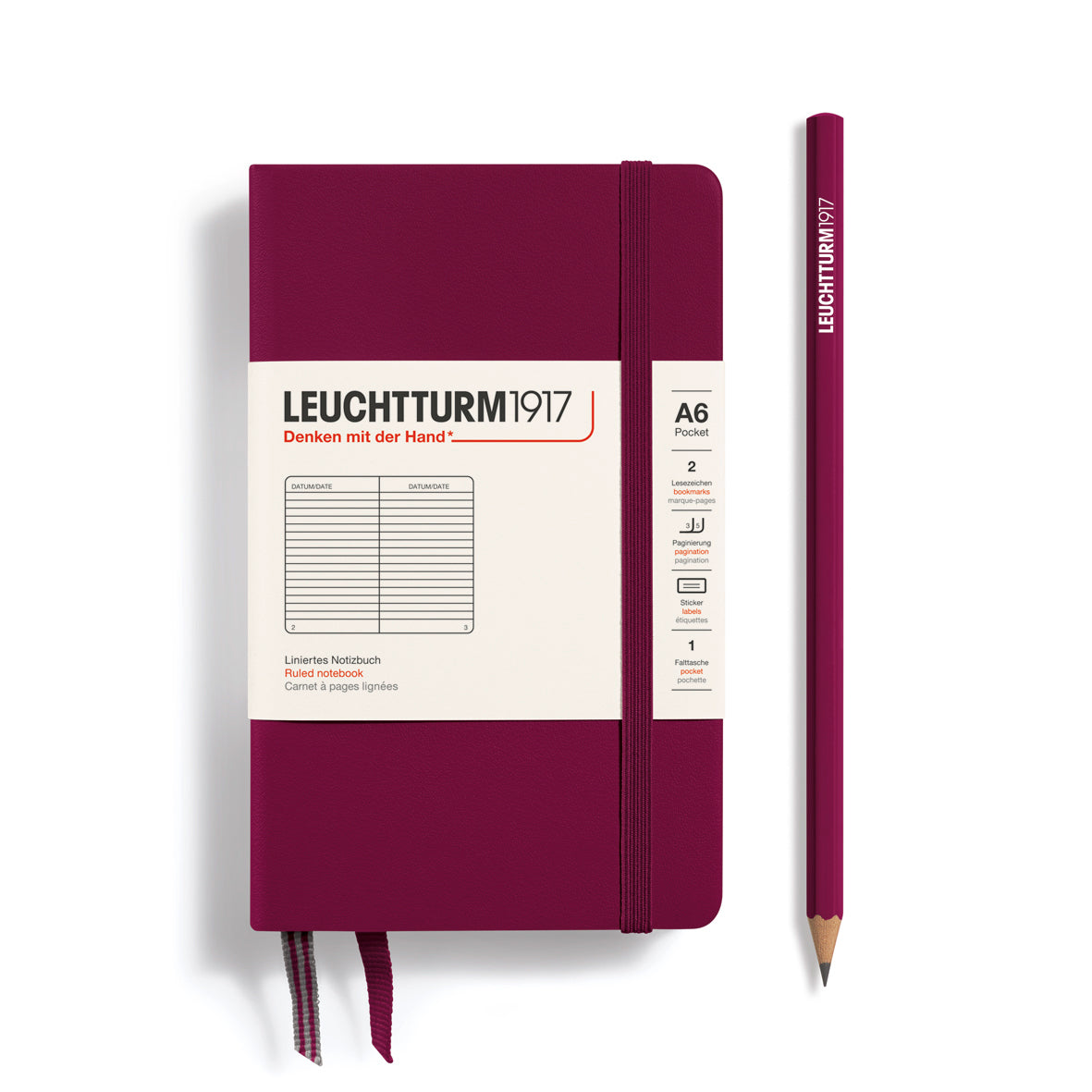 Leuchtturm1917 Pocket A6 - Port Red