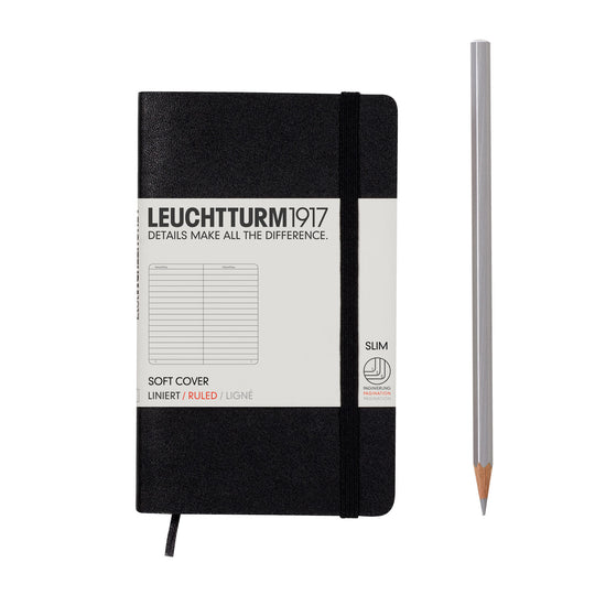 Leuchtturm1917 A6 Softcover Pocket  - Black