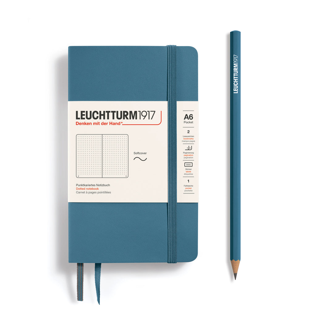 Leuchtturm1917 A6 Softcover Pocket  - Stone Blue