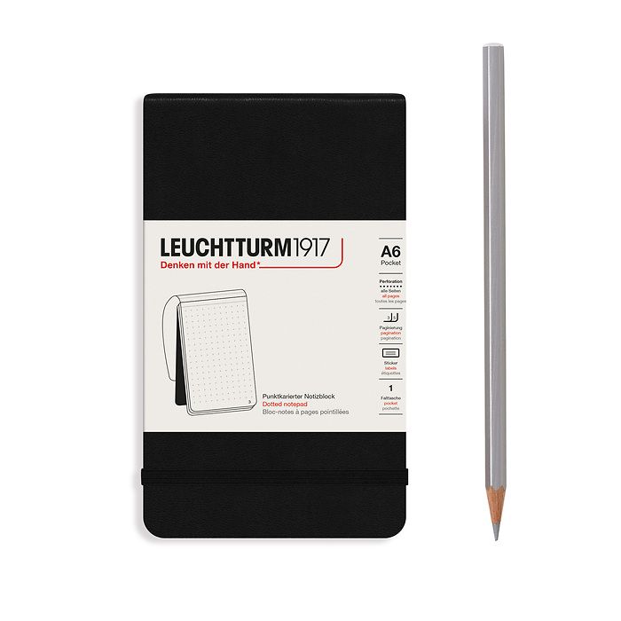 Leuchtturm1917 Notepads Pocket A6 - Black