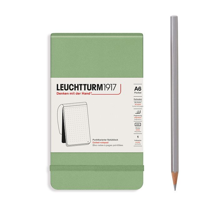 Leuchtturm1917 Notepads Pocket A6 - Sage