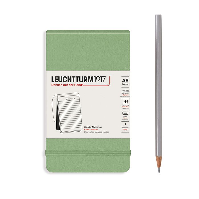 Leuchtturm1917 Notepads Pocket A6 - Sage