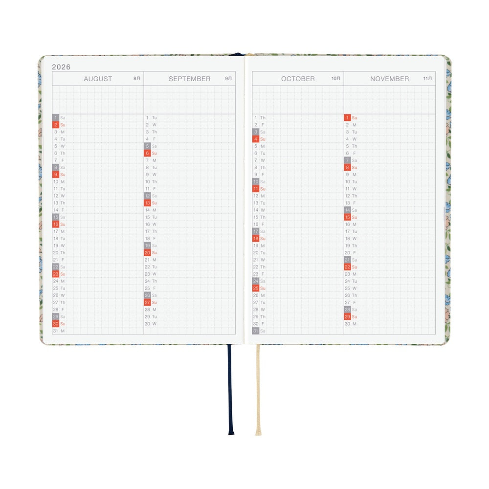 Hobonichi Liberty Fabrics Sasha Kiora HON A6