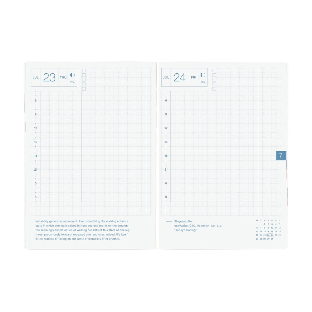 Hobonichi HON A6- Paper Series Black Gingham