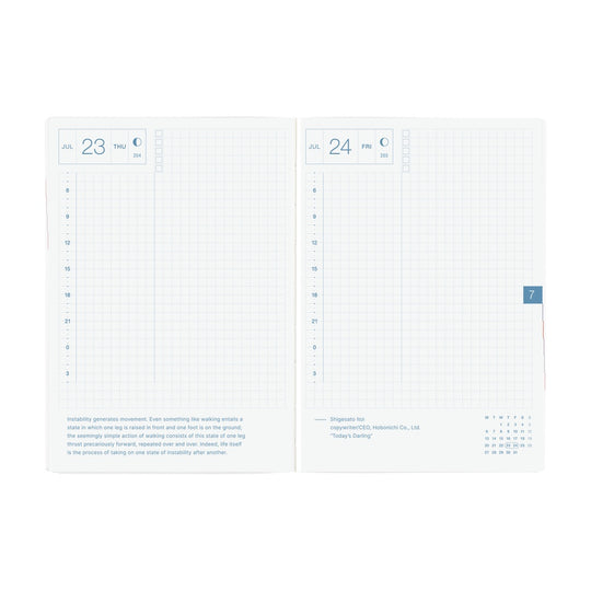 Hobonichi HON A6- Paper Series Black Gingham
