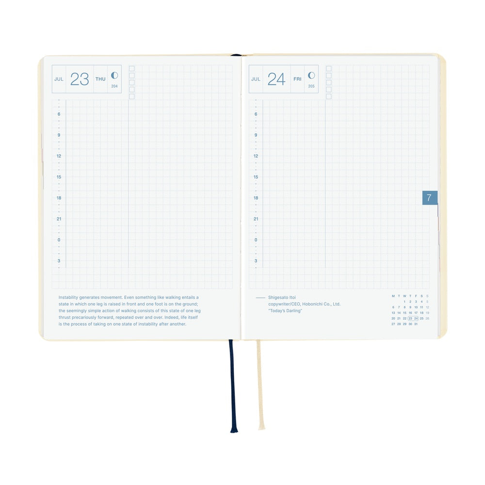 Hobonichi HON A6- Ivory Slash