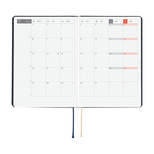 Hobonichi HON A6- Navy Slash