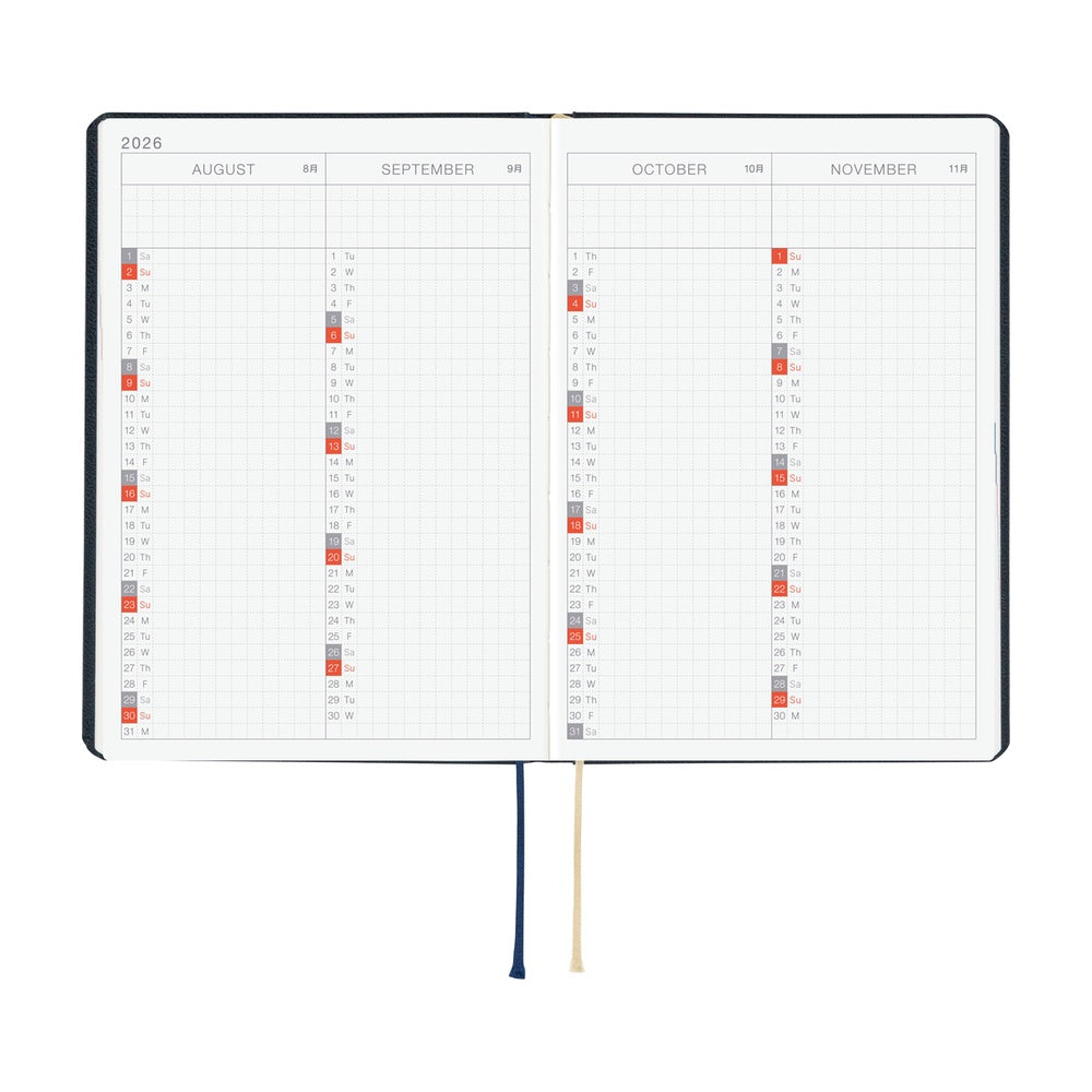 Hobonichi HON A6- Navy Slash