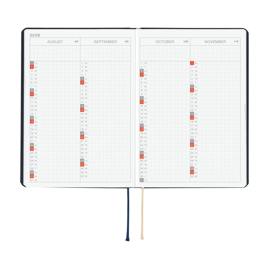 Hobonichi HON A6- Navy Slash