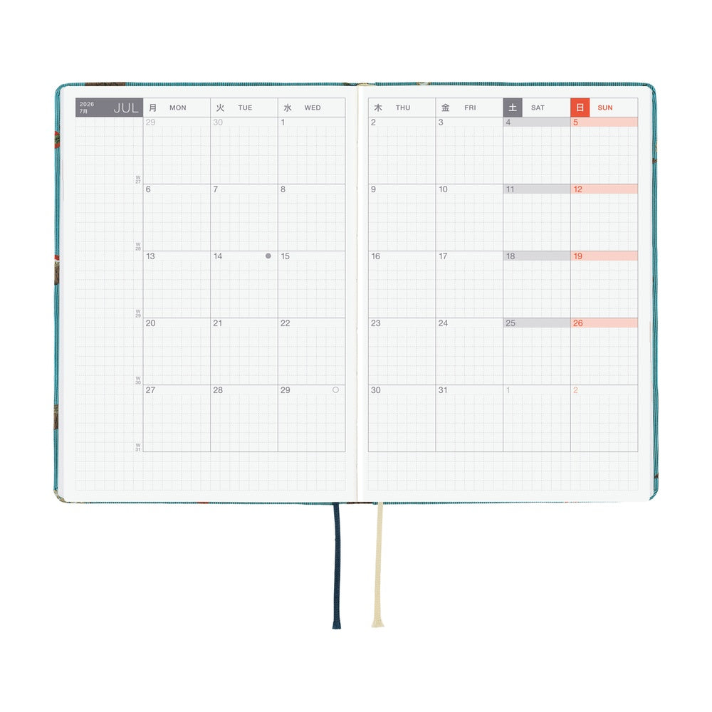 Hobonichi Bow &amp; Tie In the Forest HON A6