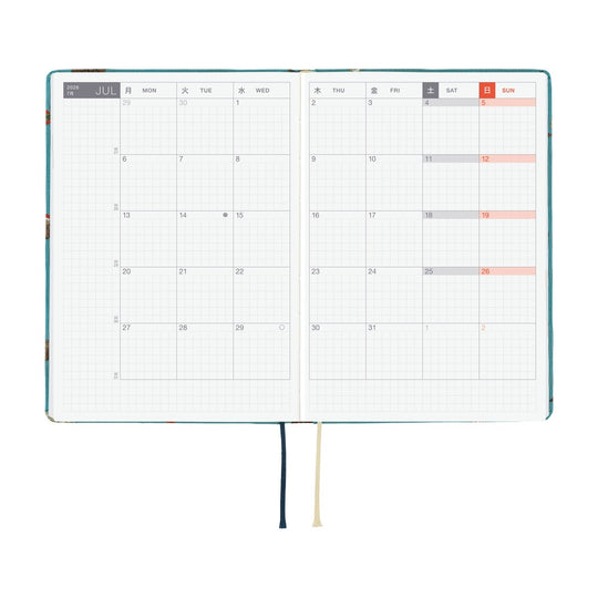 Hobonichi Bow &amp; Tie In the Forest HON A6