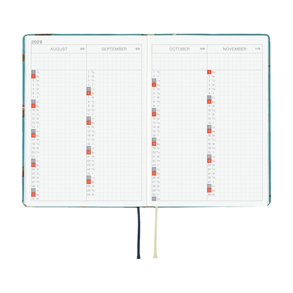 Hobonichi Bow &amp; Tie In the Forest HON A6